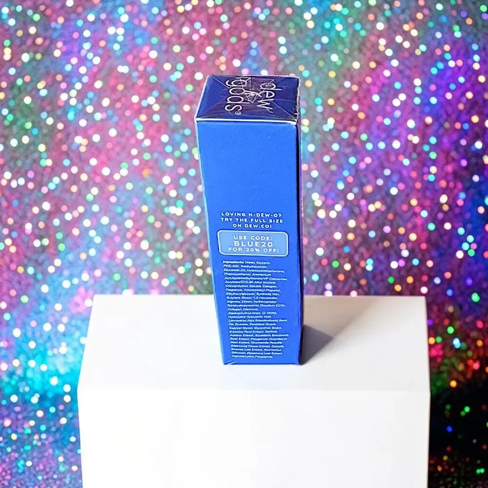 DEW OF THE GODS H-DEW-O Blue Spirulina Daily Gel Moisturizer 0.51 OZ NIB